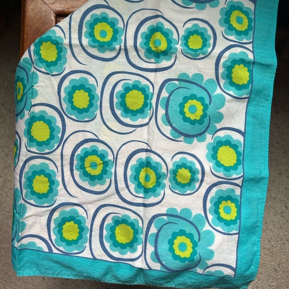 Teal Blue and Green Scarf - Picture 3 of 7